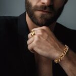 Unisex Curb Chain Bracelet - Gold - Image 2