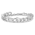 Unisex Curb Chain Bracelet - Steel - Image 4