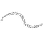 Unisex Curb Chain Bracelet - Steel - Image 3