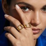 Art Deco Luna Ring Gold - Image 6
