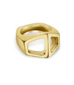 Art Deco Luna Ring Gold - Image 5