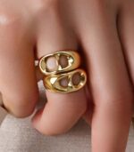 Luna Drop Ring Gold - Image 3