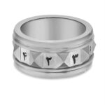 Luna Luck Ring Unisex - Steel - Image 3