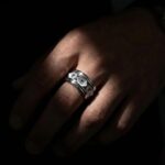 Luna Luck Ring Unisex - Steel - Image 5