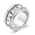 Luna Luck Ring Unisex - Steel - Image 2