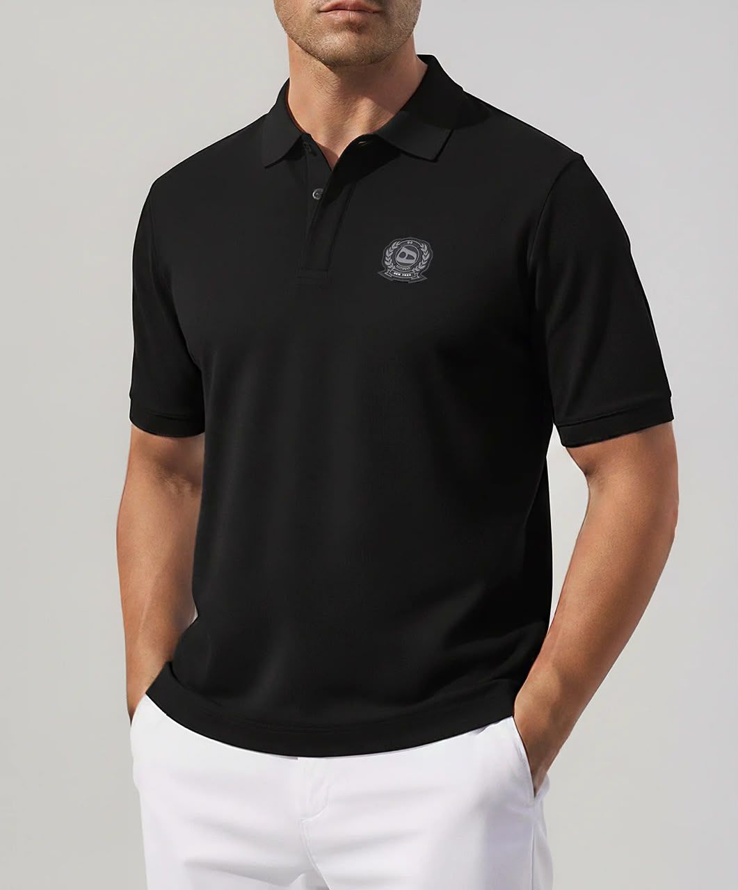 IMG-20261005-WA0092 Double Black Polo (Men) - Image 1